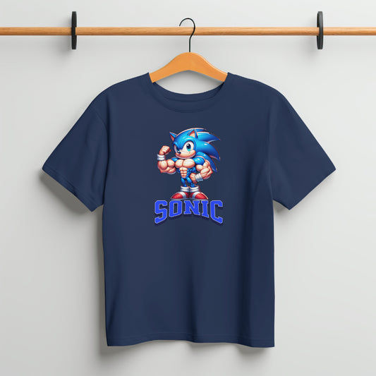Premium Muscular Sonic Anime T-Shirt | DTF Printed Unisex Tee